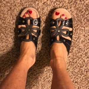 Dansko shoes, black.  Small heel.  Size 7